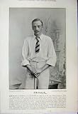1895 CRICKET PLAYER GRAY WILSON SPORT PHOTOGRAPH PRINT
