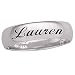 Personalized 5mm. Polished Sterling Silver Band with Name Outside