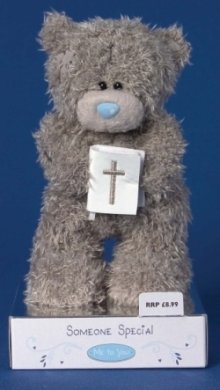 Childrens Toyshop  Toys : Me To You Bears 6" Tatty Teddy Standing Holding Bible - Christening / Communion Gift