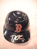 DUSTIN PEDROIA SIGNED AUTOGRAPHED BOSTON RED SOX BASEBALL MINI HELMET COA + HOLOGRAM