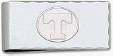 Tennessee Volunteers 5/8 Sterling Silver Oval Power T on Nickel Plated Money Clip