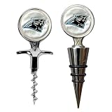 Carolina Panthers Cork Screw And Wine Bottle Topper Set