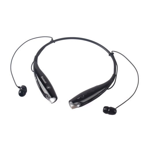 Hittime Universal Hv-800 Wireless Music A2dp Stereo Bluetooth Headset Universal Vibration Neckband Style Headset Earphone Headphone for Cellphones Such As Iphone, Nokia, Htc, Samsung, Lg, Moto, Pc, Ipad, PSP and so on & Enabled Bluetooth-black