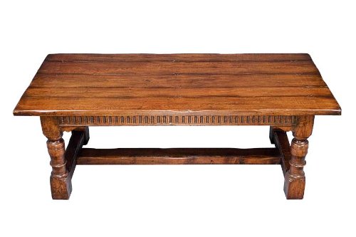 Heavily Distressed Oak Refectory Dining Table