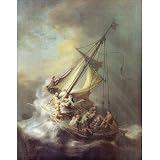 Rembrandt Harmensz. van Rijn (Christ in the Storm on the Sea of Galilea) Art Poster Print - 13x19