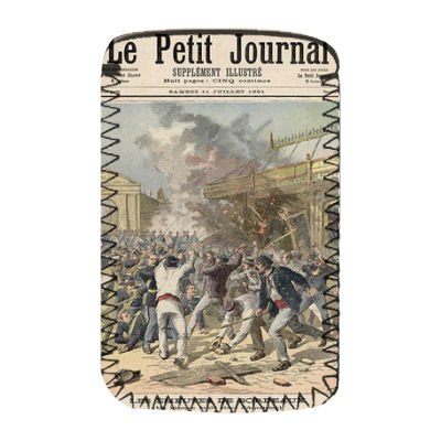 Events in Bordeaux: Burning a Kiosk in Place.. - Protective Phone Sock - Art247 - Standard Size