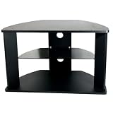 Strand Rydal Universal Tv Stand - For Up To 32" Tv - Matt Black Finish With Black Glass Shelf
