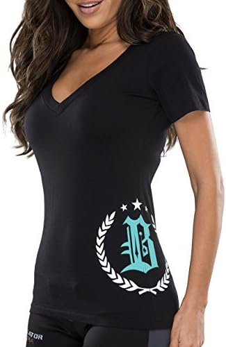 Bellator MMA Women's Varsity V-Neck X-Large Black