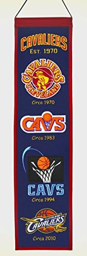 NBA Basketball Cleveland Cavaliers Heavy Wool with Embroidery Sport Team Logo Heritage Banner #3006