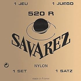 Savarez 520R Traditional Red Card Strong Tension Classical Guitar Strings