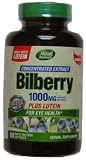 Bilberry 1000mg CONCENTRATED Extract Plus Lutein for Eye Health , 60 Softgels