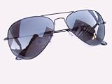 ALPLAND Pilotenbrille Sonnenbrille 80er SCHWARZ !
