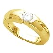 14K Yellow Gold Diamond Solitaire Engagement Ring - 0.50 Ct.
