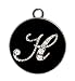 Fleur De Lis Monogram Necklace - H