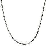 Oxidized & Black-plated Sterling Silver 1.5-mm Popcorn Chain (24 Inch)