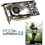 XFX GeForce 8800 GS XXX Video Card - Alpha Dog Edition, FREE Call of Duty 4 PC Game, 384MB DRR3, PCI Express 2.0, SLI Ready, (Dual Link) Dual DVI, HDTV
