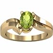 14K Yellow Gold Peridot Ring