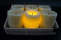 Flammenlose Stumpenkerze CREME 4.4 cm NEU, 6er Set, LED Echtwachskerze, LED Stumpenkerze, LED Stumpenkerzen, Votivkerze, Votivkerzen, LED Kerze, Kerze, Adventskranz, Weihnachten, Laterne, Licht, Windlicht, Tischlicht, Deko, Batteriebetriebene Kerze, Elektrische Kerze