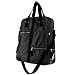 Black Travel Tote Bag or Carry On - Sturdy and Zippered - Eco Friendly 17