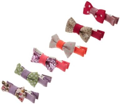 Accessorize Womens 6 x Mini Bow Salon Clips
