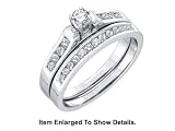 Stunning 2 Pc. Gold 1/2 CTW. Genuine Diamond Bridal Set