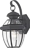 Quoizel NY8315K Newbury Light Outdoor Wall Lantern, Mystic Black