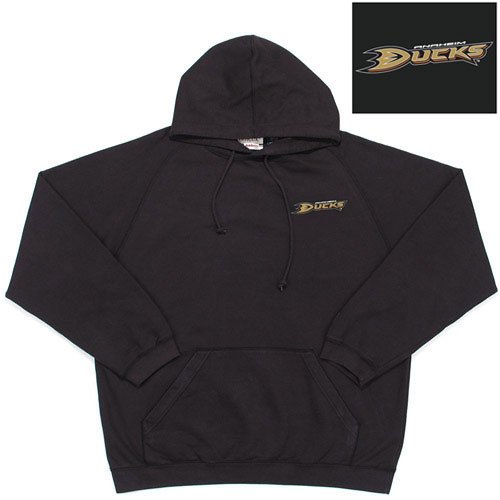 Anaheim Ducks NHL Goalie Hooded Sweatshirt by Antigua (Black) (2X-Large)