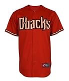MLB Arizona Diamondbacks Brick Alternate Short Sleeve 6 Button Synthetic Replica Baseball Jersey Spring 2012 Mens