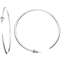 Jlo Style Round Hoop Earrings