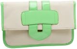41tqpu1KBrL._SL160_ - SR SQUARED by Sondra Roberts Canvas and Neon Clutch - clutches-purses