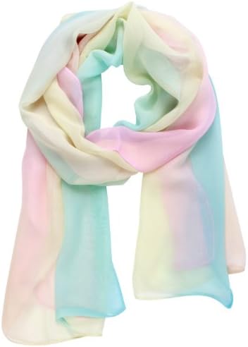 niceeshop(TM) Elegant Soft Chiffon Thin Scarf Wrap Lady Shawl Stole,Gradient Color