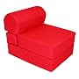 Children's Studio Chair Sleeper  Jr. Twin 24", Red