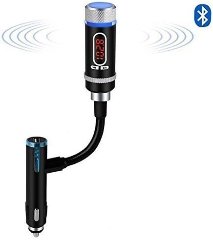 Kosda Wireless Bluetooth FM Transmitter Radio Adaptor Handsfree Car Kit Charger with USB Charger, Hands-Free Calling for iPhone 6S 6 Plus iPad Pro Air 2 mini 3 iPod, Galaxy S6 Edge and More