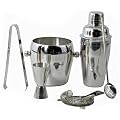 6 tlg edelstahl Cocktail Set Bar Shaker