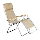 Faulkner Standard Recliner Desert Sand/Grey Mesh with Wood Arms