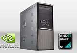 Zoom Produkt-Bild: One Office-PC Athlon II X2 215, 2x 2,7Ghz (Dualcore), 1024MB DDR2, 250GB HDD SATA2, 16x DVD-ROM, bis zu 256MB NVIDIA Geforce 7025 Onboard 3D, 5.1 HD Sound, LAN,