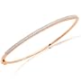 10k Rose Gold Stackable Diamond Bangle Bracelet (1/4 cttw, I-J Color, I3 Clarity), 7"