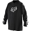 Fox Racing Blackout Youth Boys Motocross Motorcycle Jersey w/ Free B&F Heart Sticker - Black