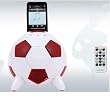 Speakal mi-Soccer 2.1 Stereo Speakers and Docking Station with 3 Speakers for iPod (Red/White)