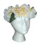 HAWAIIAN HEAD LEI HAKU (White Plumeria)