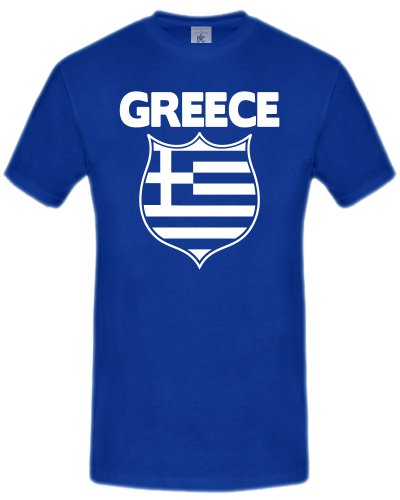 FUSSBALL WM 2014 – GRIECHENLAND FANSHIRT 3333(H-B) Gr. XL