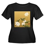 Artsmith, Inc. Womens Plus Scoop Drk T-Shirt Lotus Flower Chinese Flag Reviews