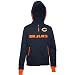 Chicago Bears Women's Chant Navy Full Zip Hooded Sweatshirt - Large
