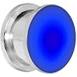5/8" Stainless Steel Blue LED Light Up Screw Fit Plug