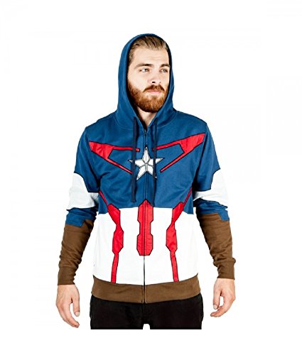 Large-Captain-America-Suit-Up-Fleece-Hoody-L