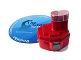 UpStart Professional Battery for Makita 14.4 Volt Power Tools. Includes UpStart Battery Mouse Pad. 14.4V. 3300mAh