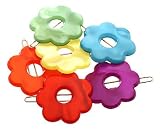 France Luxe Mini Flower Barrette on Tige Boule - Nacro Brights