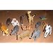 12er Set Zootiere - 12fach sortiert - ca. 70-80 mm, Kunststoff (Tiger, Giraffe, B�r, L�we, Nilpferd, Elefant, Zebra, Affe, Gepard, Nashorn, Wildschwein und Elch)