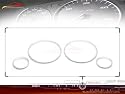 BMW E38 E39 X5 SILVER CLUSTER DASHBOARD GAUGE RING