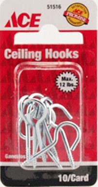 Ace Ceiling Hook .080 Wire Dia. 3/8 Threaded